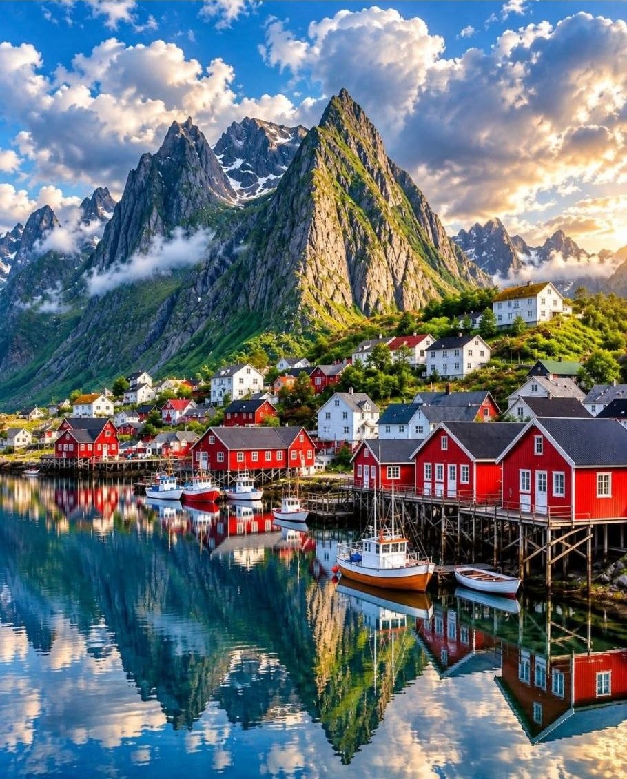 Reine／Hamnøy 漁村