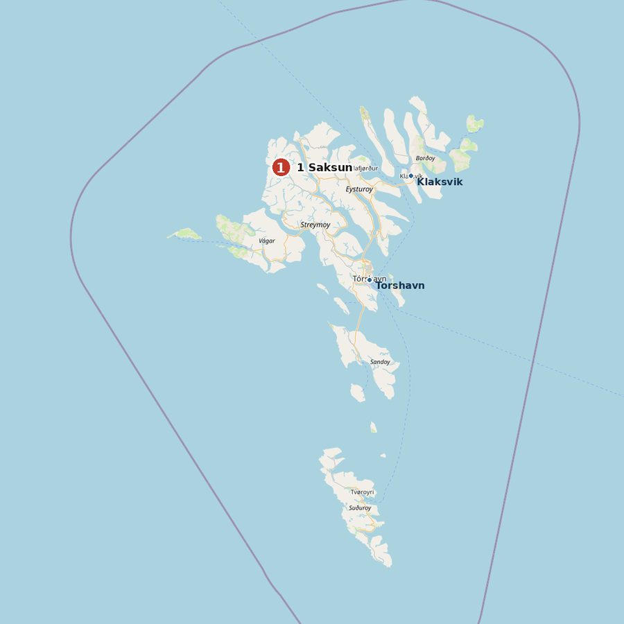 法羅群島 地圖